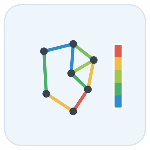Mapa de resultados por color